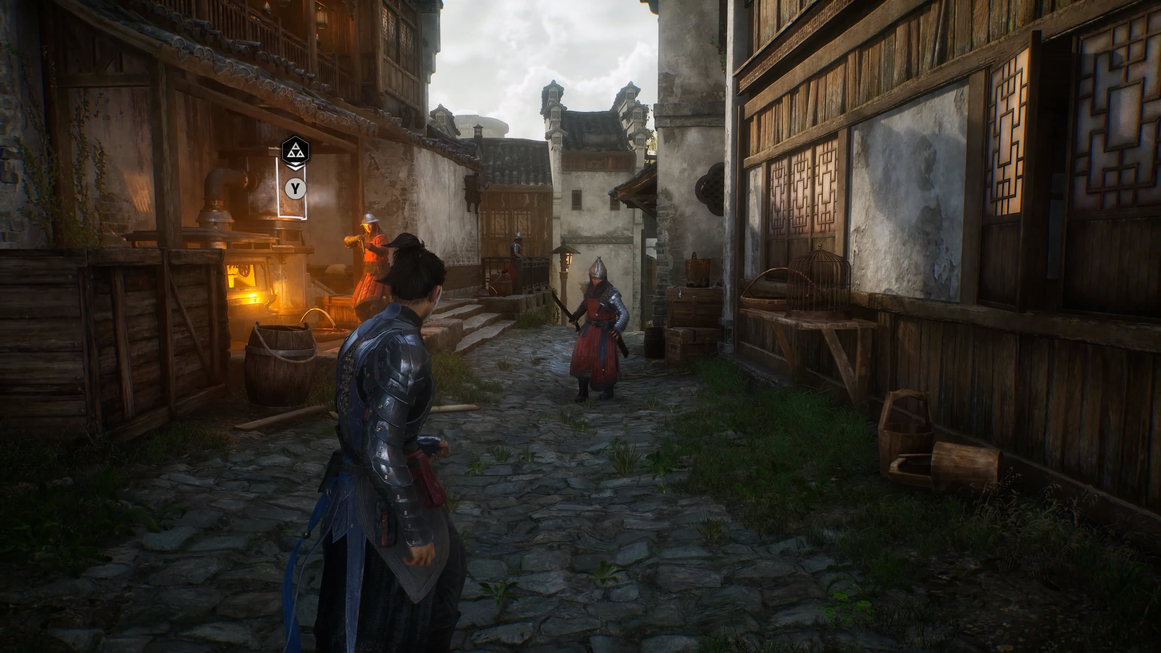 Mission approaches across rooftops